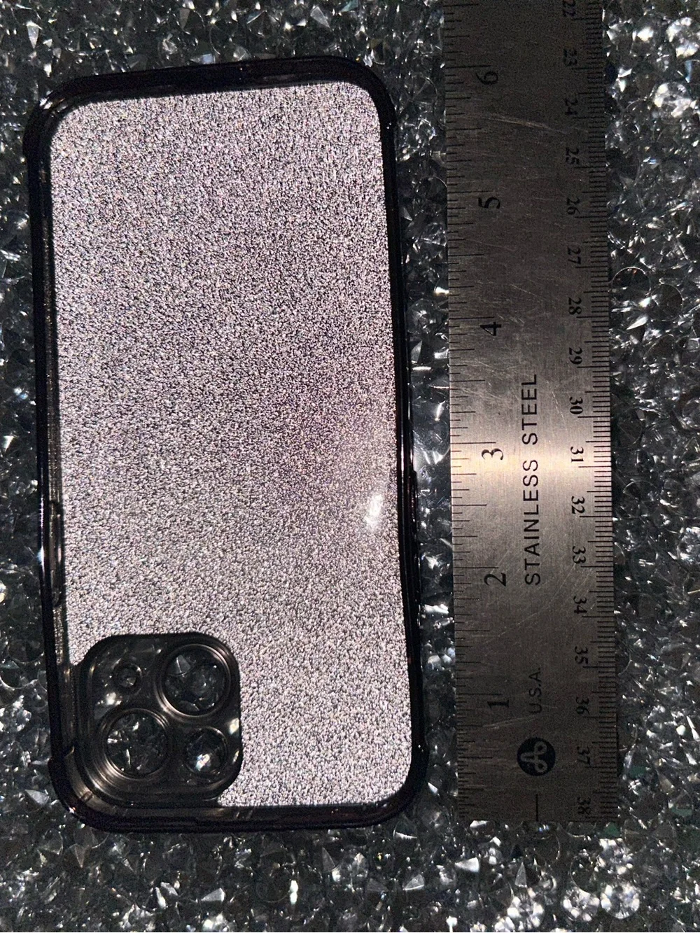 iPhone 15 Glitter Gradient Magnetic Phone Case - Purple
